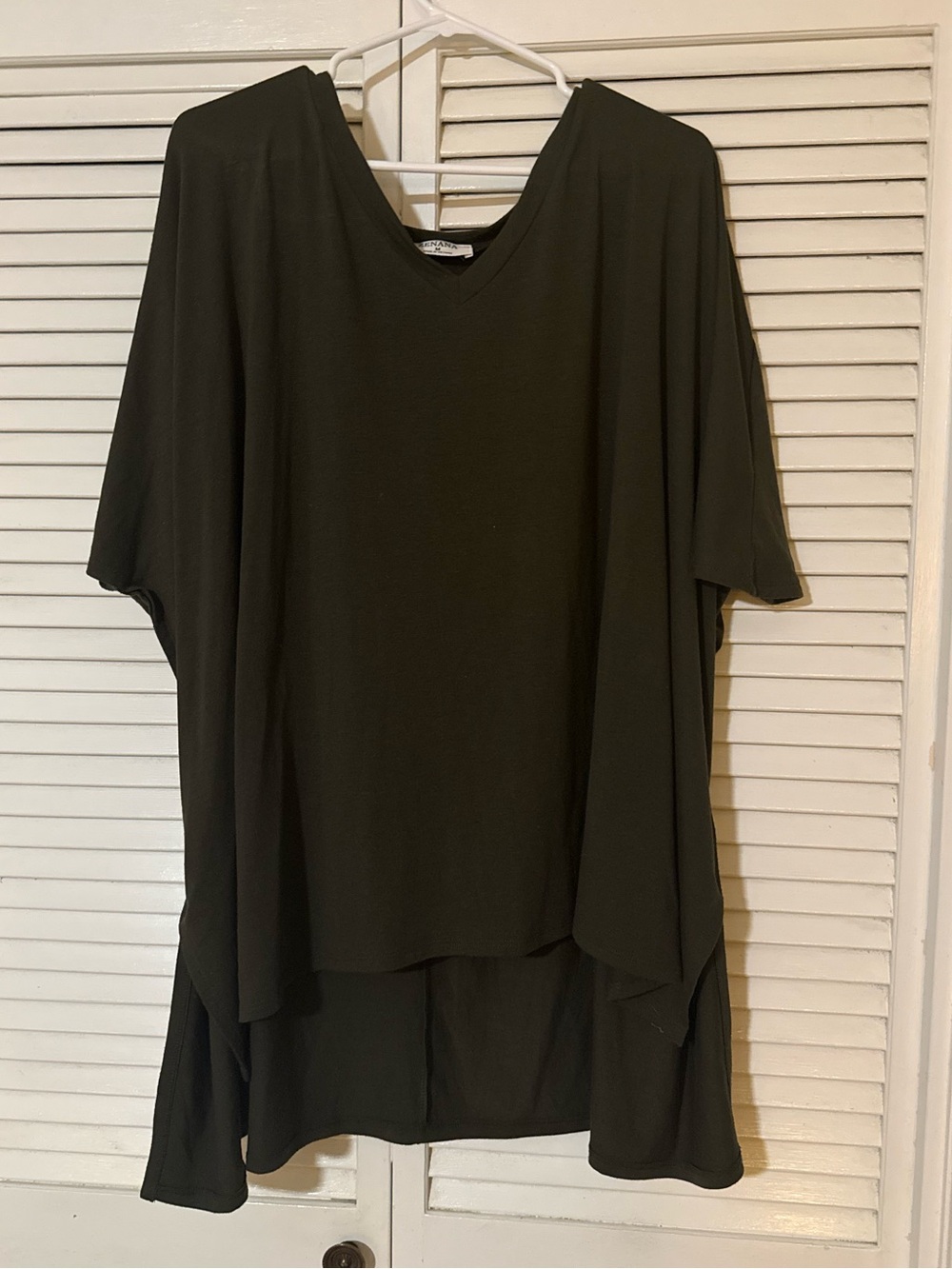 Zenana Outfitters Olive V-Neck Tunic